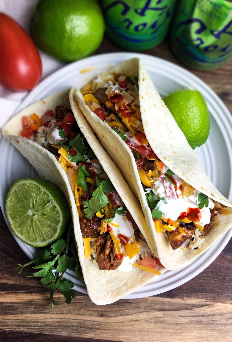 Sweet and Spicy Teriyaki Chicken Tacos - Kellie Rice Cakes